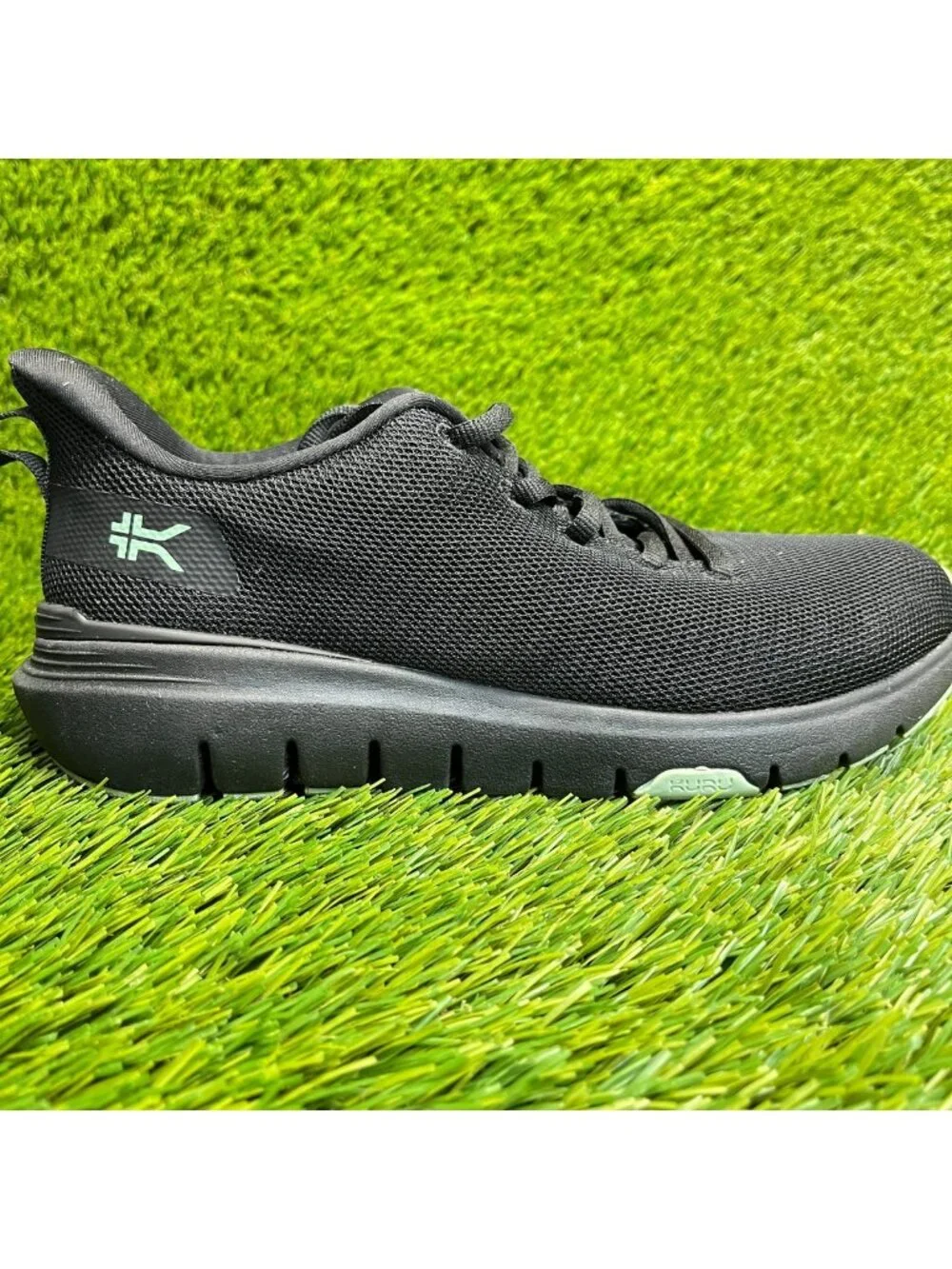 Kuru Flex Via Womens Size 6.5 Black Athletic Running Walking Shoes Sneakers